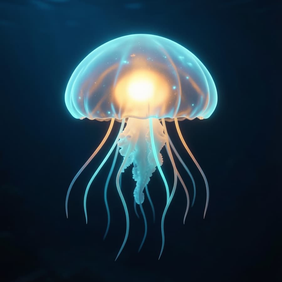 Scéna — bioluminiscencia