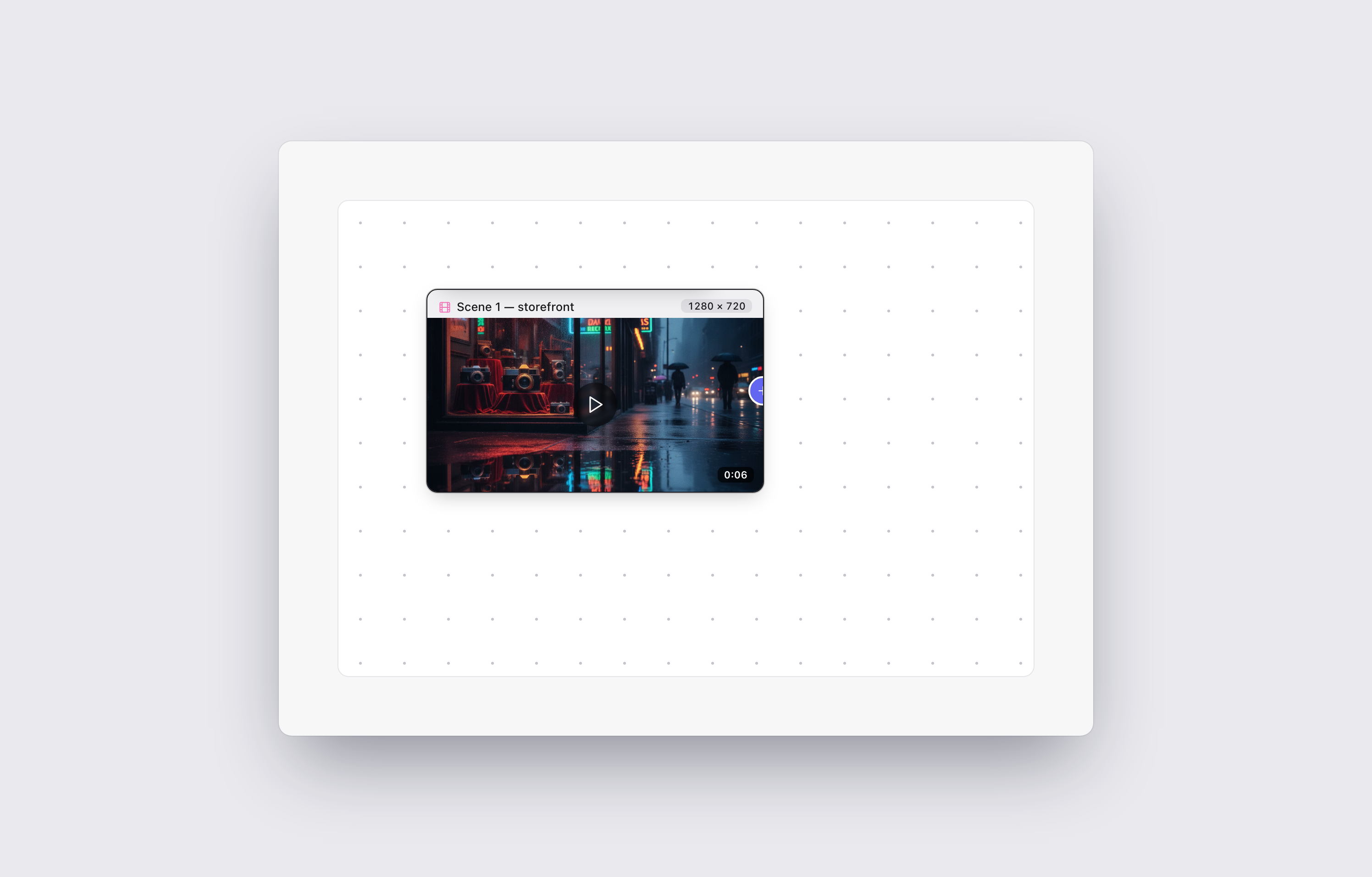 The video card toolbar