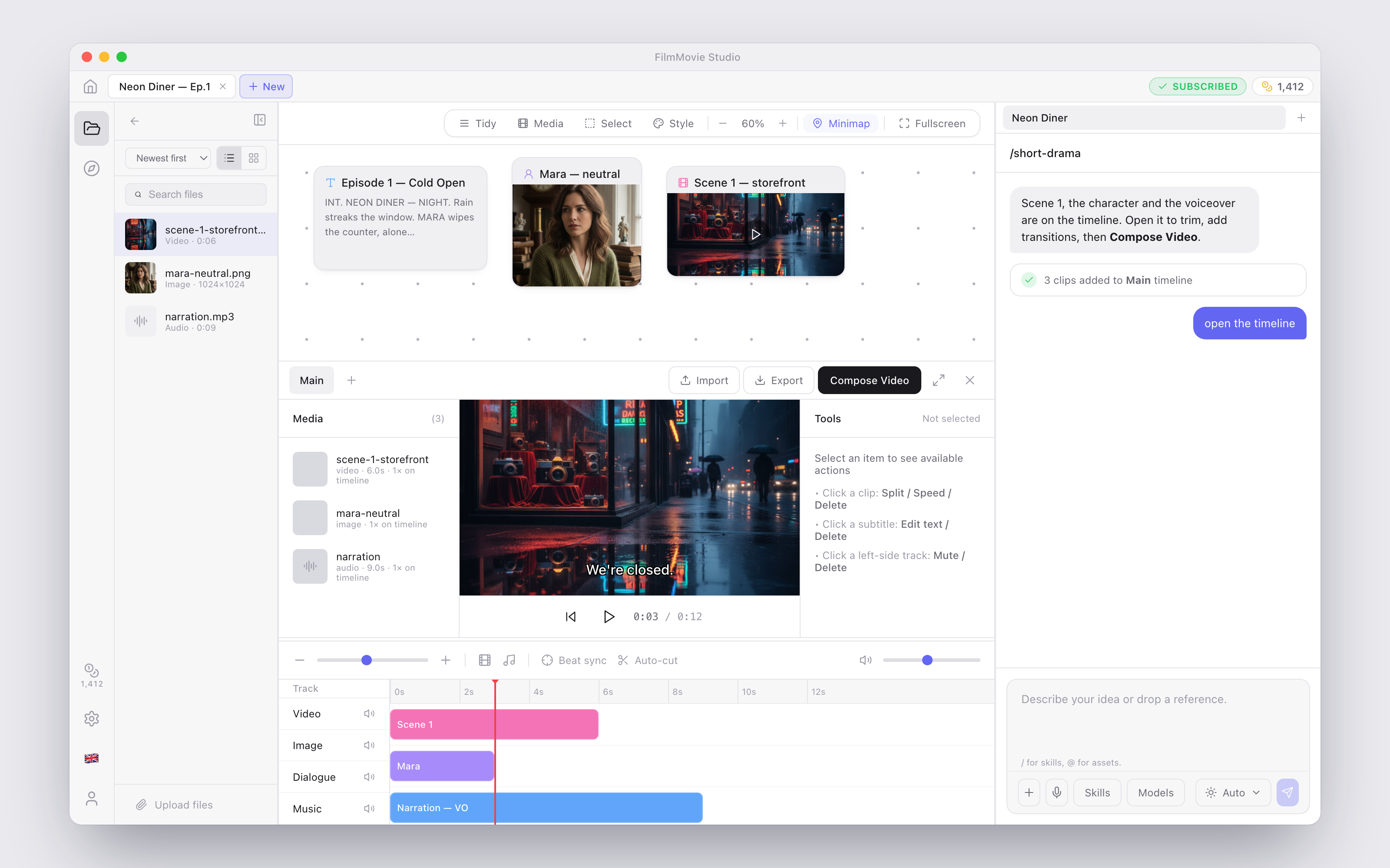 The Timeline Editor